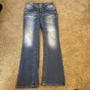 WallFlower Jeans The Luscious Curvy Fit Women's 5 Short Denim Blue Regular Pants